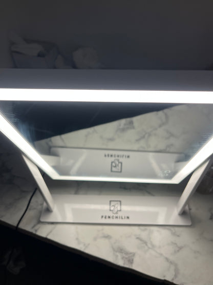 FENCHILIN LED Makeup Mirror with Bluetooth Speaker